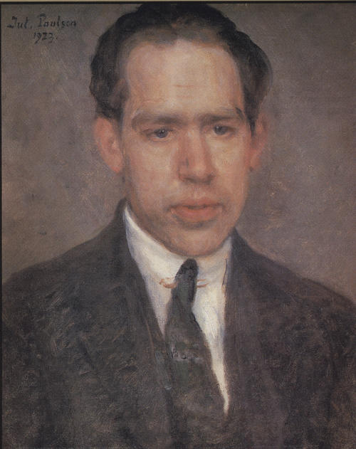 Niels Bohr, 1923, by Julius Paulsen (1860-1940) Niels Bohr Library Archives College Park, MD.